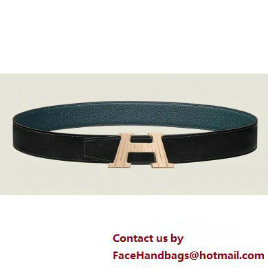 Hermes H Take Off belt buckle & Reversible leather strap 32 mm 05 2023